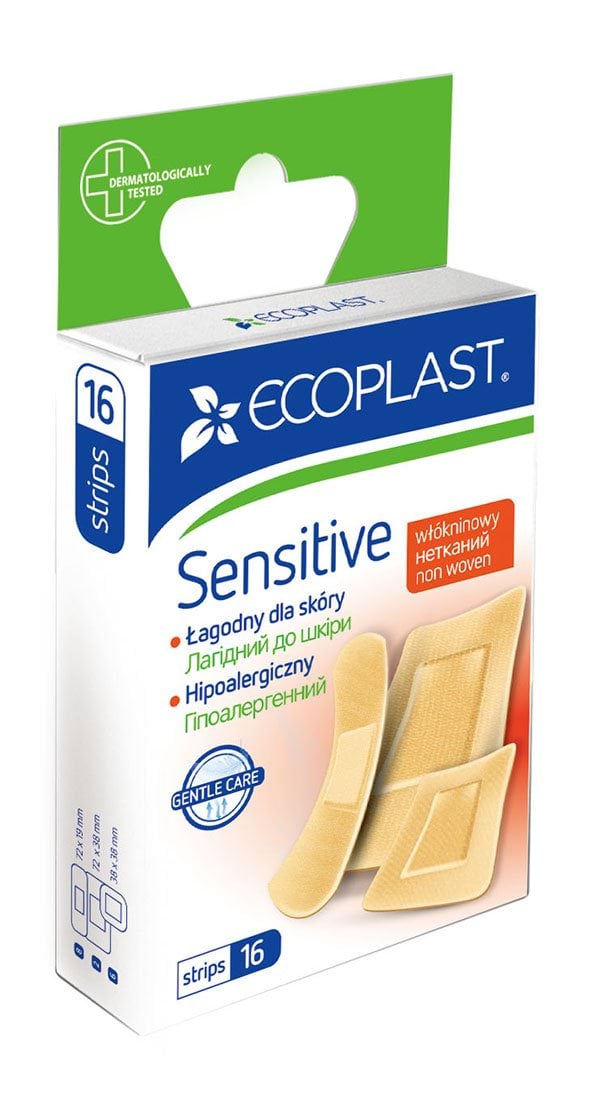 Ecoplast набор нетканых пластырей Нежный, 16шт