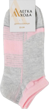 Дитячі шкарпетки Легка хода 9399, 22-24 р срібло меланж