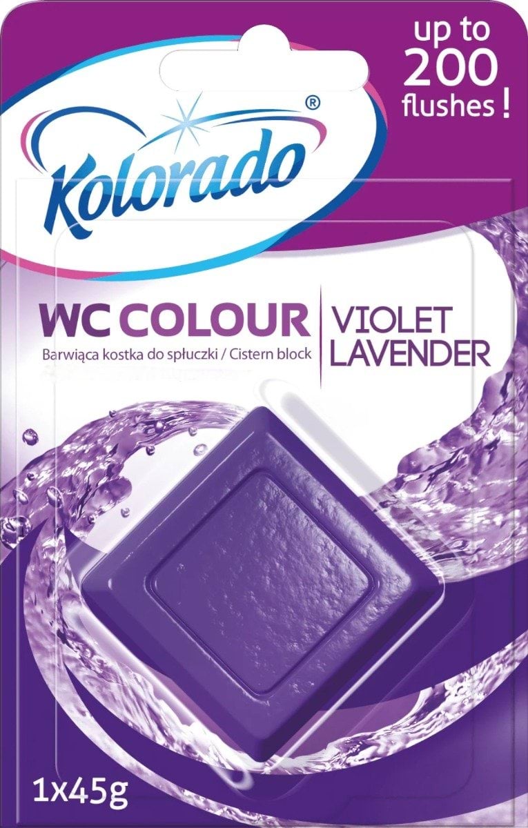 Таблетка для бачка унітазу Kolorado WC COLOUR Лаванда, 1 шт