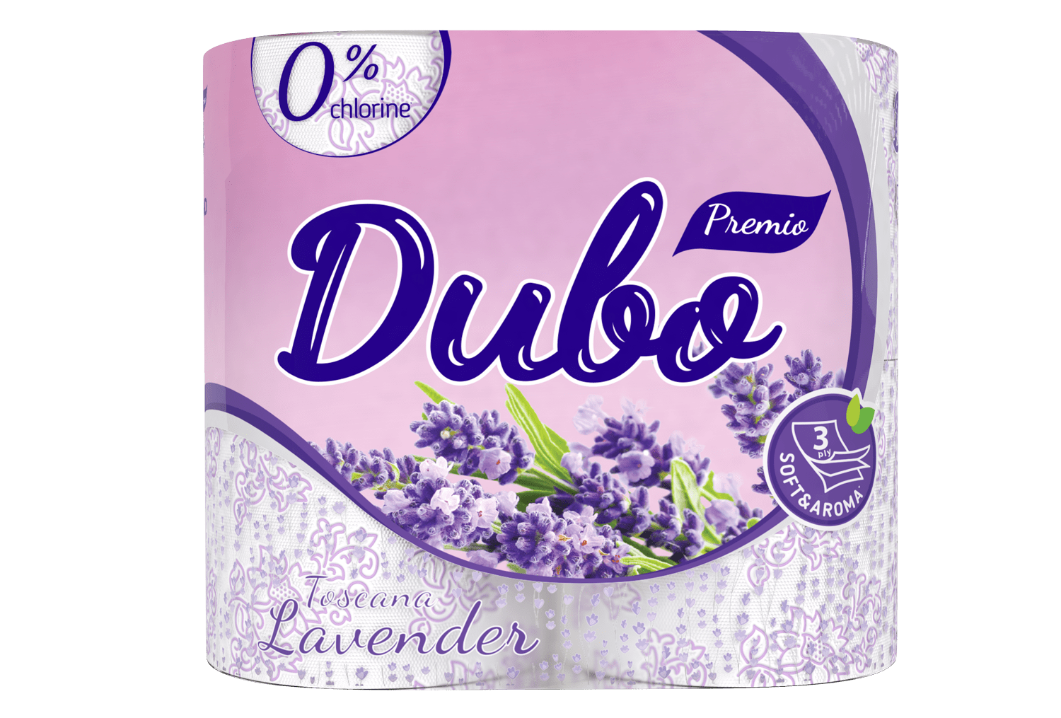Диво папір туалетний Tosсana Lavender 3-шаровий, 4 шт