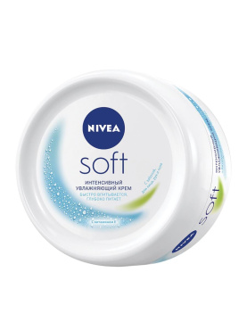 Крем Nivea 100 мл Soft інтенсивно зволожуючий для обличчя, рук і тіла з маслом жожоба і вітаміном Е