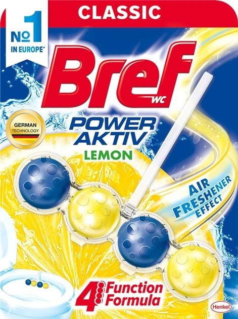 Кульки для туалету Bref Сила Актив лимон 50 г