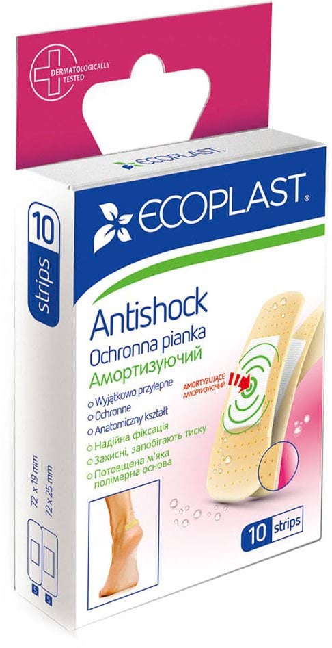 Набір пластирів Ecoplast Анті шок, 10 шт