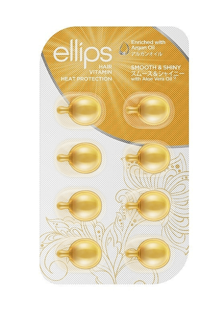 Капсулы для волос Ellips Роскошное сияние с Алое вера 8 шт. x 1 мл