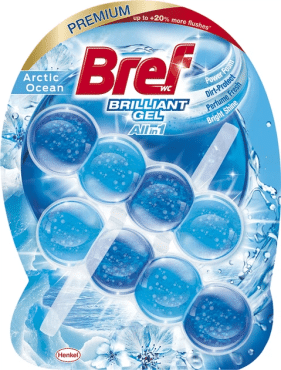 Гель для туалету Bref Brilliant Gel арктичний океан 2 х 42 г