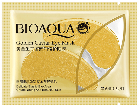 Патчи под глаза BIOAQUA гидрогелевые с частицами золота и икрой, 7.5 г