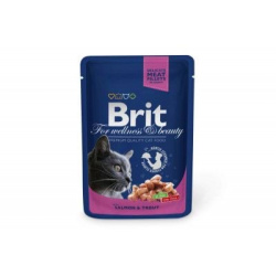 Brit Premium корм для кошек с лососем и форелью, 100 г