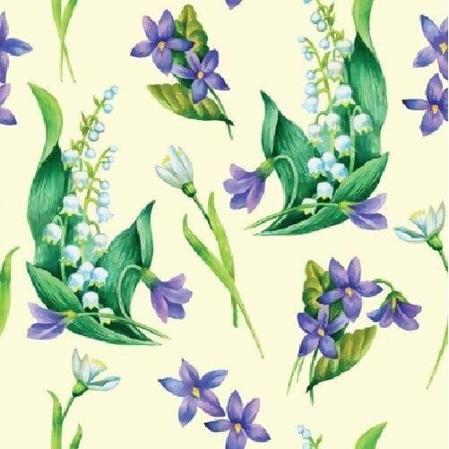 Silken серветкистолові33x33 Весняні квіти 3шари, 18шт