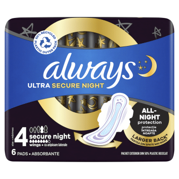 Гігієнічні прокладки Always Ultra Secure Night Розмір 4 6 шт фото 1