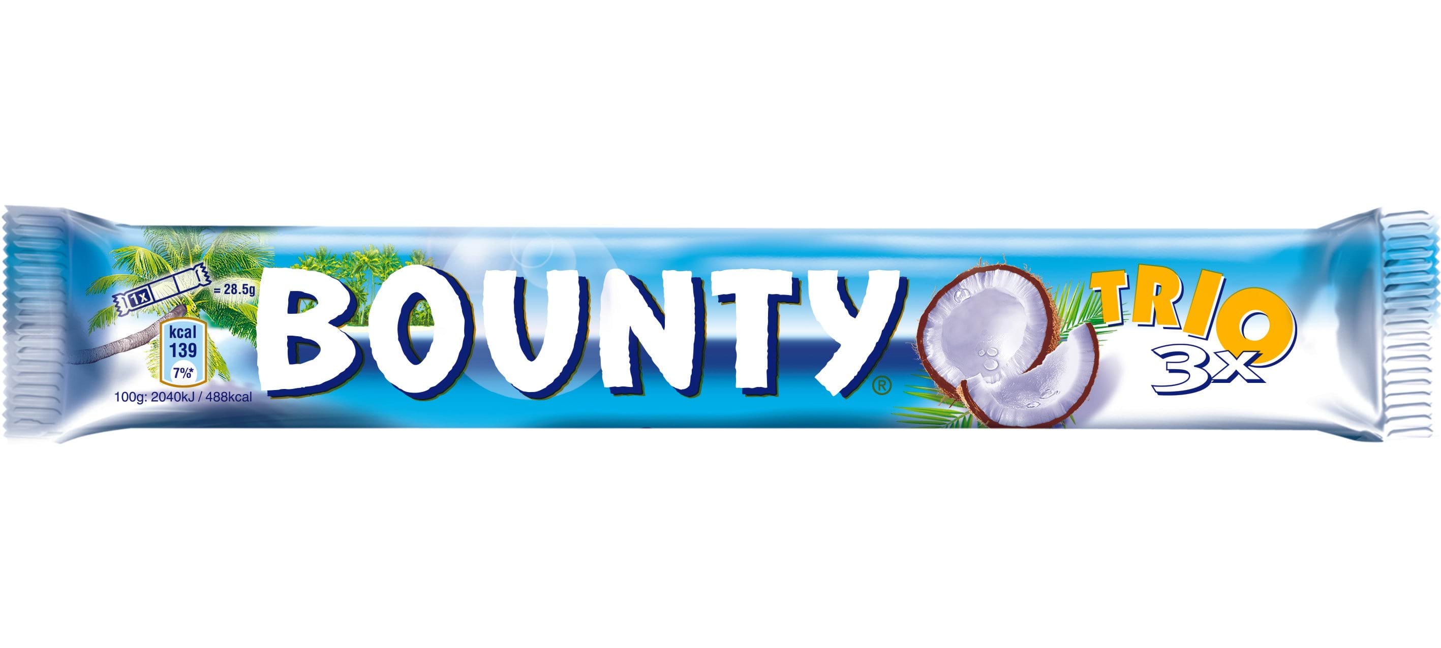 Трио Bounty Шоколадный батончик, 3*28,5 г