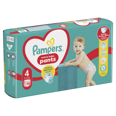 Подгузники-трусики Pampers Active Baby Pants Размер 4 (9–15 кг), 48 шт фото 1