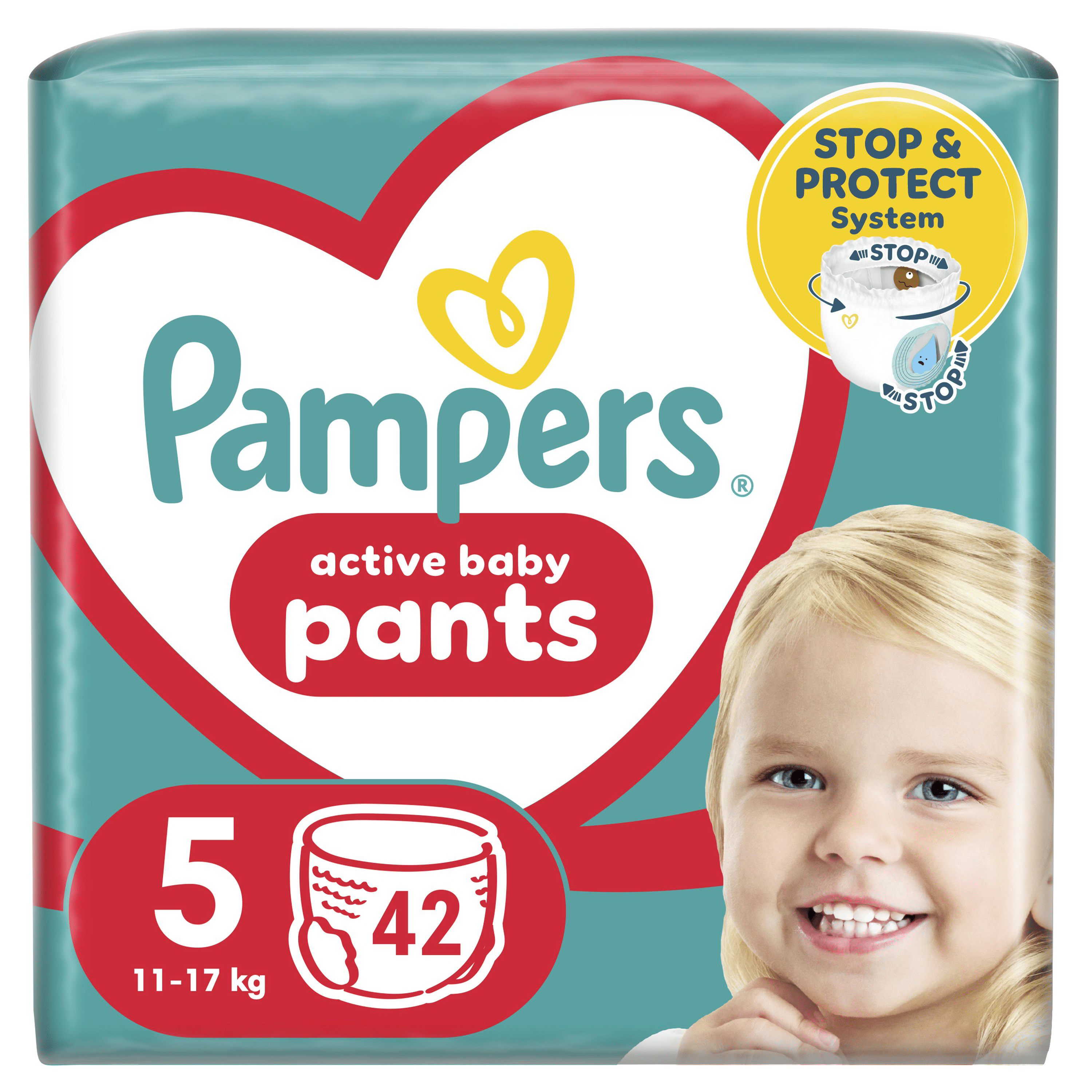 Підгузки-трусики Pampers Active Baby Pants Розмір 5 (11-17 кг) 42 шт