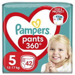 Pampers Pants підгузки - трусики Розмір 5 (12-17 кг), 42 шт