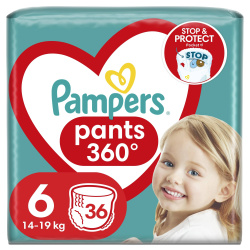 Подгузники - трусики Pampers Pants Размер 6 (15+ кг), 36 шт
