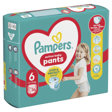 Подгузники-трусики Pampers Active Baby Pants Размер 6 (13–19 кг), 36 шт фото 1