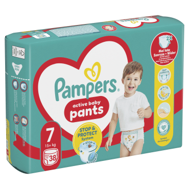 Подгузники-трусики Pampers Active Baby Pants Размер 7 (15+ кг), 38 шт фото 1