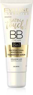 Eveline крем тональный SATIN TOUCH BB CREAM 8in1 02, 30 мл фото 2