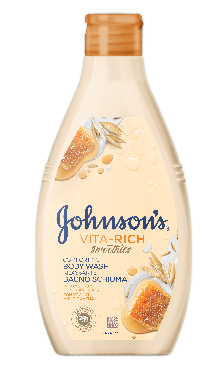 JOHNSON’S® VITA-RICH Гель для душа Ухаживающий с йогуртом, овсом и медом, 750 мл