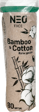 NEO FACE ватные диски Bamboo & Cotton, 80 штук