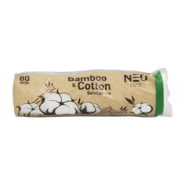 NEO FACE ватные диски Bamboo & Cotton, 80 штук фото 3