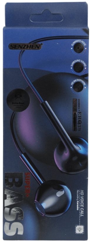 Наушники проводные SENZHEN EQ39 (Super Bass), 1 шт.