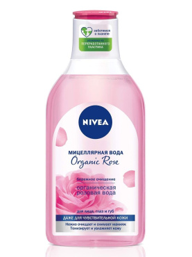 Мицеллярная вода Nivea Organic Rose (Органическая роза), 400 мл