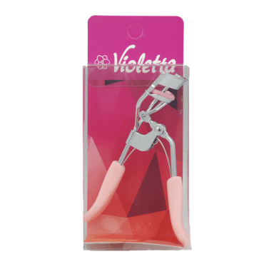 Violetta Инструмент для подкручивания ресниц с пластиковой ручкой, розовый фото 1