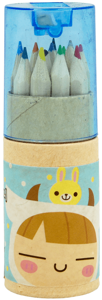 Набор карандашей в тубе с точилкой 12 шт 1 набор