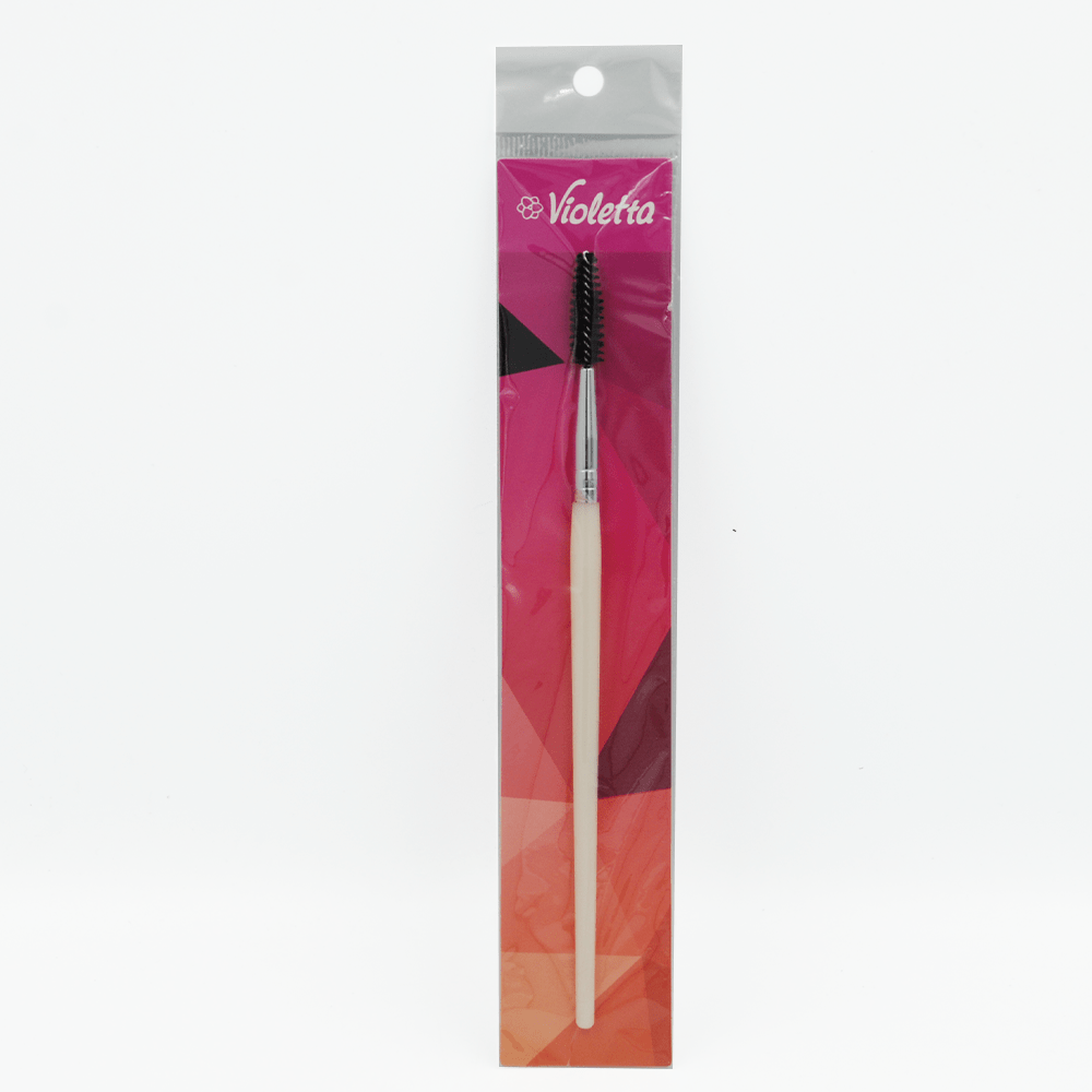 Violetta расческа для бровей и ресниц, белая, 1шт