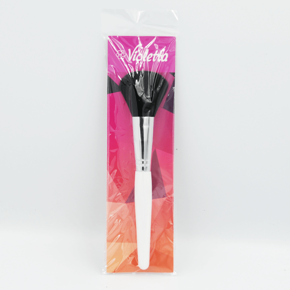 Violetta кисточка для пудры и румян, белая, 1шт