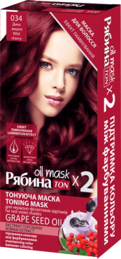 Маска для волосся тонуюча Рябина Acme Color TON Oil Mask №034 Дика вишня DUO PAK