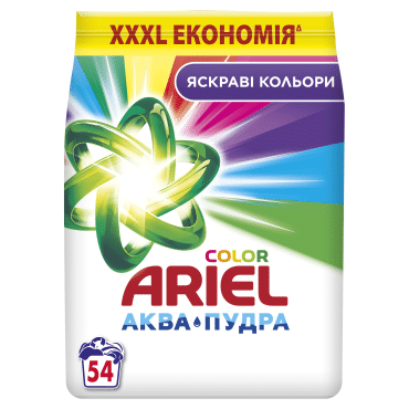 Пральний порошок Ariel Аква-Пудра Color, 8,1 кг фото 1