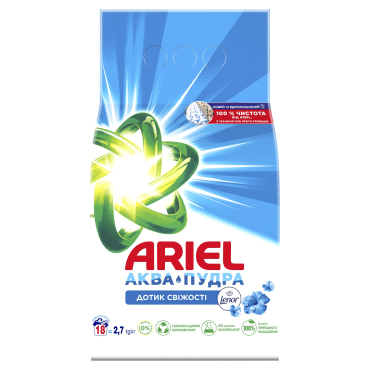 Пральний порошок автомат Ariel Аква-Пудра Touch of Lenor, 2.7 кг фото 5