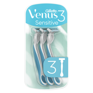 Одноразові станки для гоління жіночі Venus 3 Sensitive, 3 шт