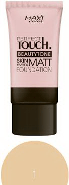 Тональный крем для лица Maxi Color Beautytone Matt Foundation, 30 мл, оттенок 01