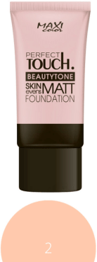 Тональный крем для лица Maxi Color Beautytone Matt Foundation, 30 мл, оттенок 02