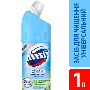 Domestos гель для чистки унитаза Свежесть моря, 1л фото 3