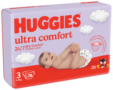 Huggies підгузники Ultra Comfort 3р, 78шт фото 2