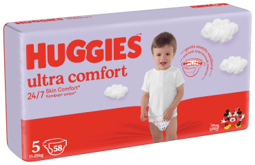 Huggies підгузники Ultra Comfort 5р, 58шт фото 2