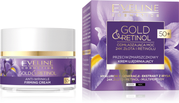 Крем-ліфтинг для обличчя Eveline Gold & Retinol, відновлючий 50+, 50 мл