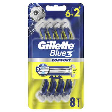 Станок для бритья мужской (Бритва) Gillette Blue 3 Comfort 3лезвия, 8шт