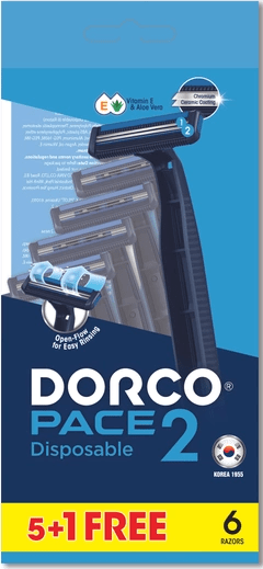 Dorco станок одноразовий 2 леза, 6 шт