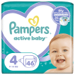 Подгузники Pampers Active Baby Размер 4 (9-14 кг) 46 шт фото 1