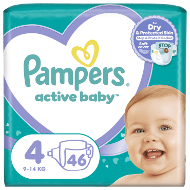 Подгузники Pampers Active Baby Размер 4 (9-14 кг) 46 шт фото 1