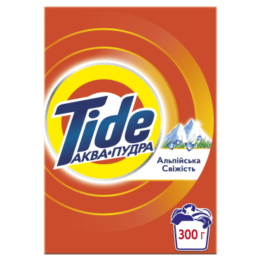 Пральний порошок для ручного прання Tide Аква Пудра Альпійська Свіжість, 300 г фото 1