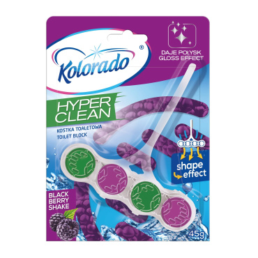 Блок для чистки унитаза Kolorado Hyper Clean Blackberry Shake, 45 г