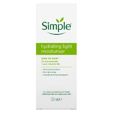 Крем для обличчя зволожуючий легка формула Simple Kind to Skin, 125 мл