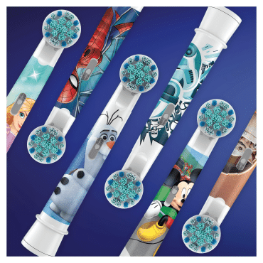 Насадки для електричної зубної щітки Oral-B Kids Людина-павук, 2 шт фото 6