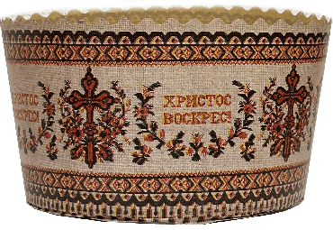 Украса Форма для выпечки паски бумажная, d 110 мм в ассортименте