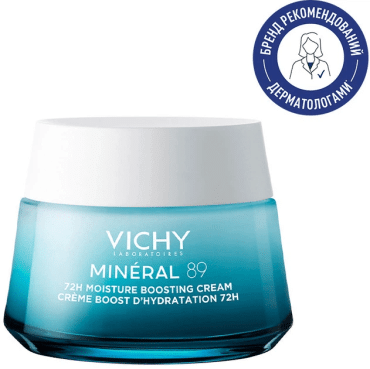 Крем для обличчя Vichy для всіх типів шкіри зволожуючий mineral 89, 50мл
